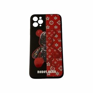 Robot Bear Red Phone Case iPhone 15 Pro Max